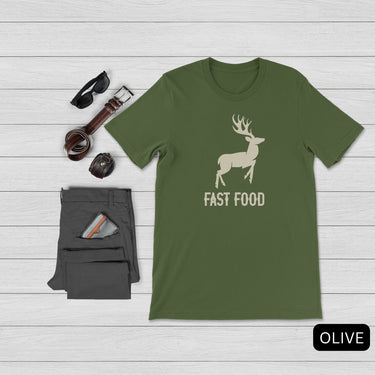 Unisex Fast Food Hunting Tshirt for Men